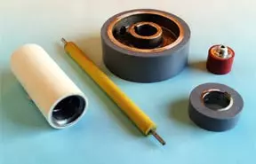 Gummi-Beschichtungen von Rollen