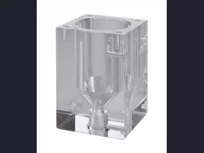 PMMA klar Durchflussarmatur