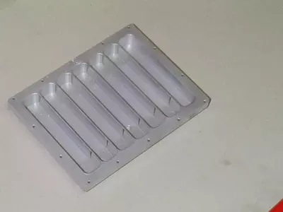 Grundplatte eines Strahlungsmessgerätes aus AlMg3