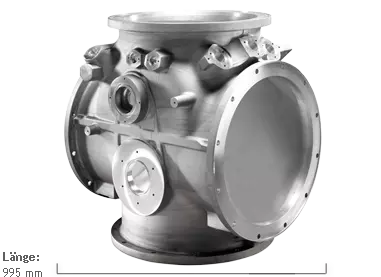 4-Flansch-Gehäuse Aluminium