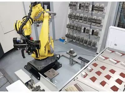 2 Stück DMC60H über Roboterzelle automatisiert