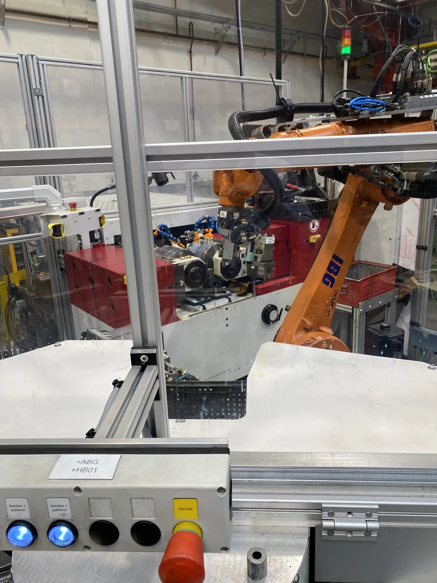 Walze mit Robotertechnik
