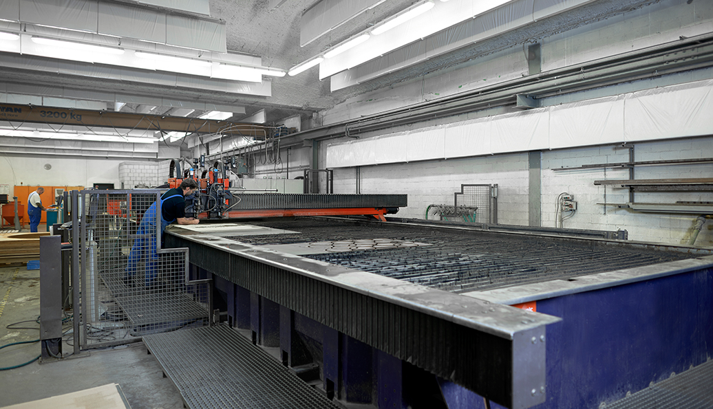 Wasserstrahlanlage 2D