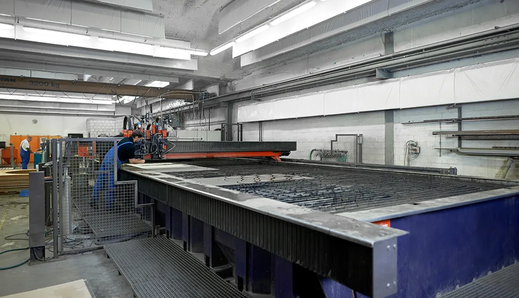 Wasserstrahlanlage 2D