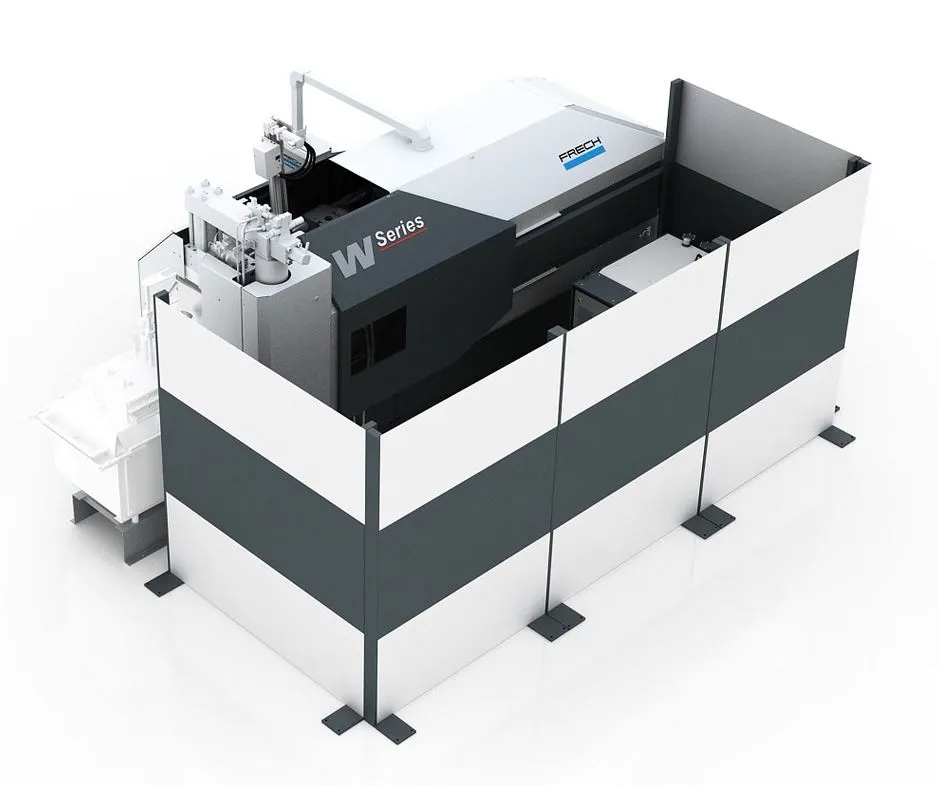 Druckgiessautomat mit Roboterentnahme