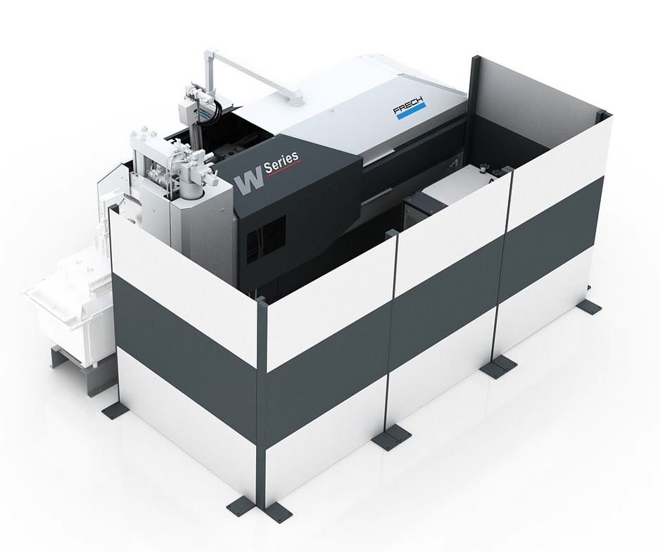 Druckgiessautomat mit Roboterentnahme