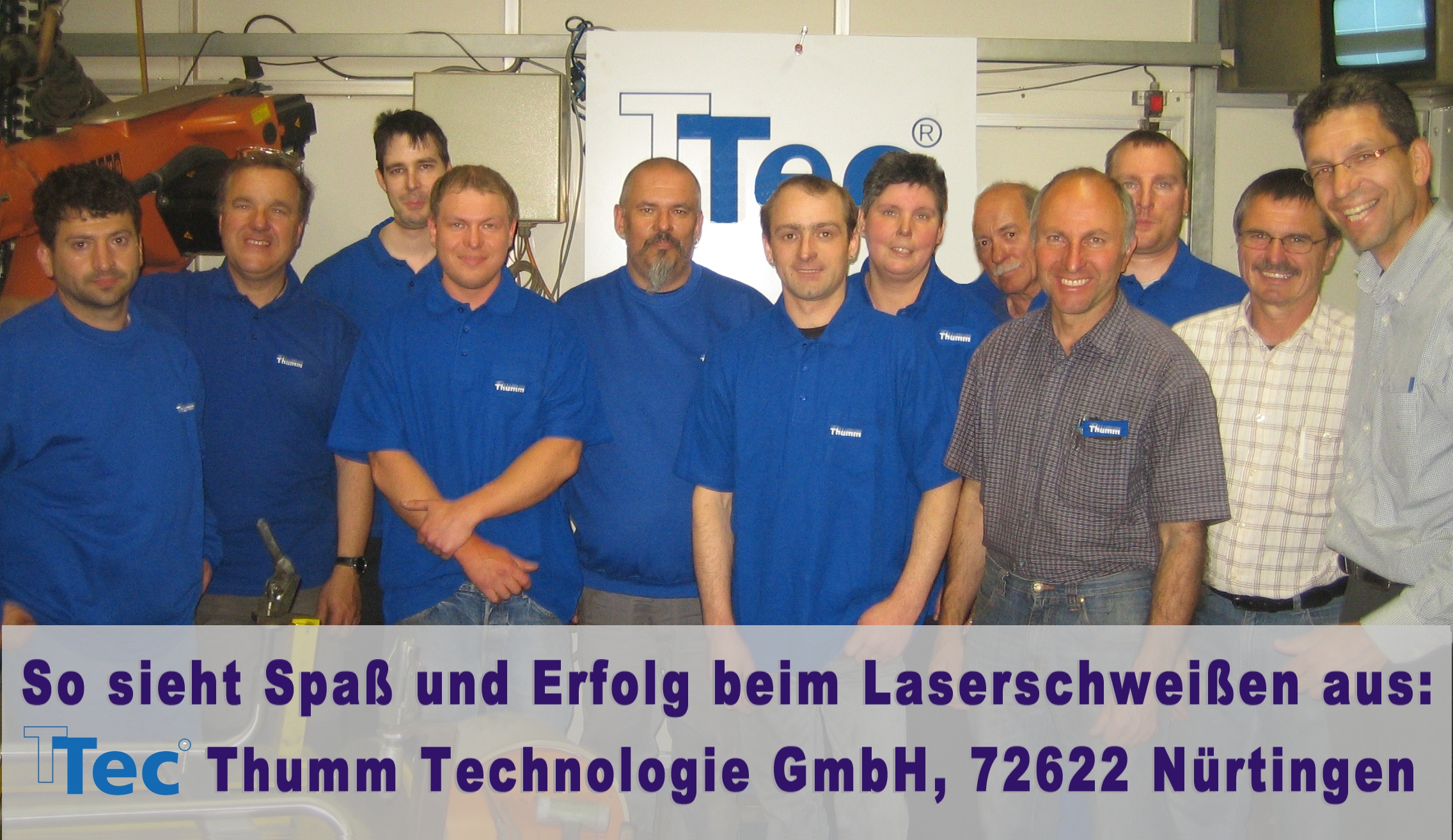 Wir haben Spaß beim Laserschweissen