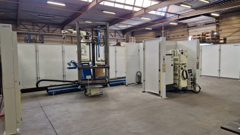 OCE-7xCNC axes Welding robot on 12 meter track