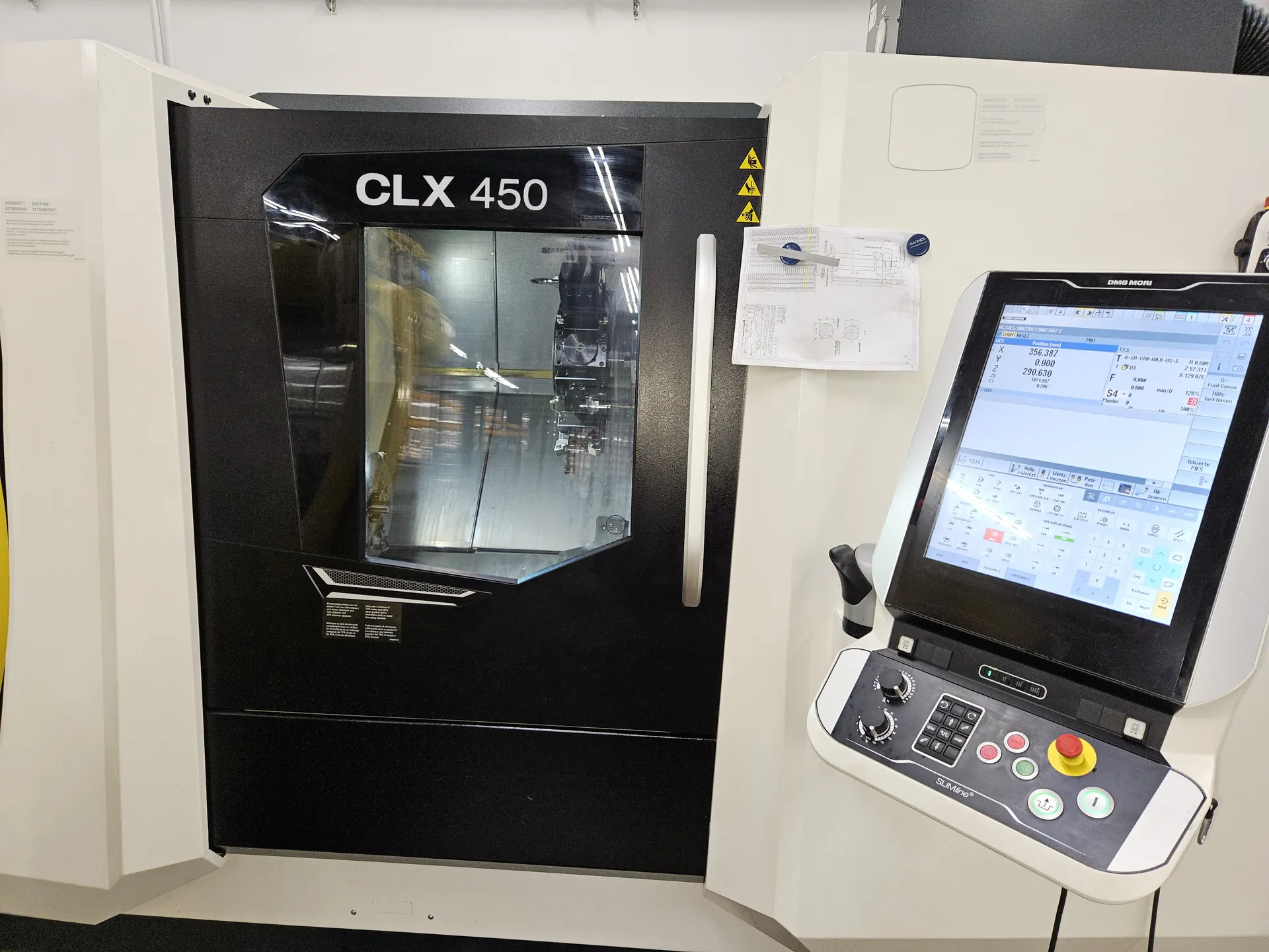 CLX450 mit 12-fach Revolver und Gegenspindel