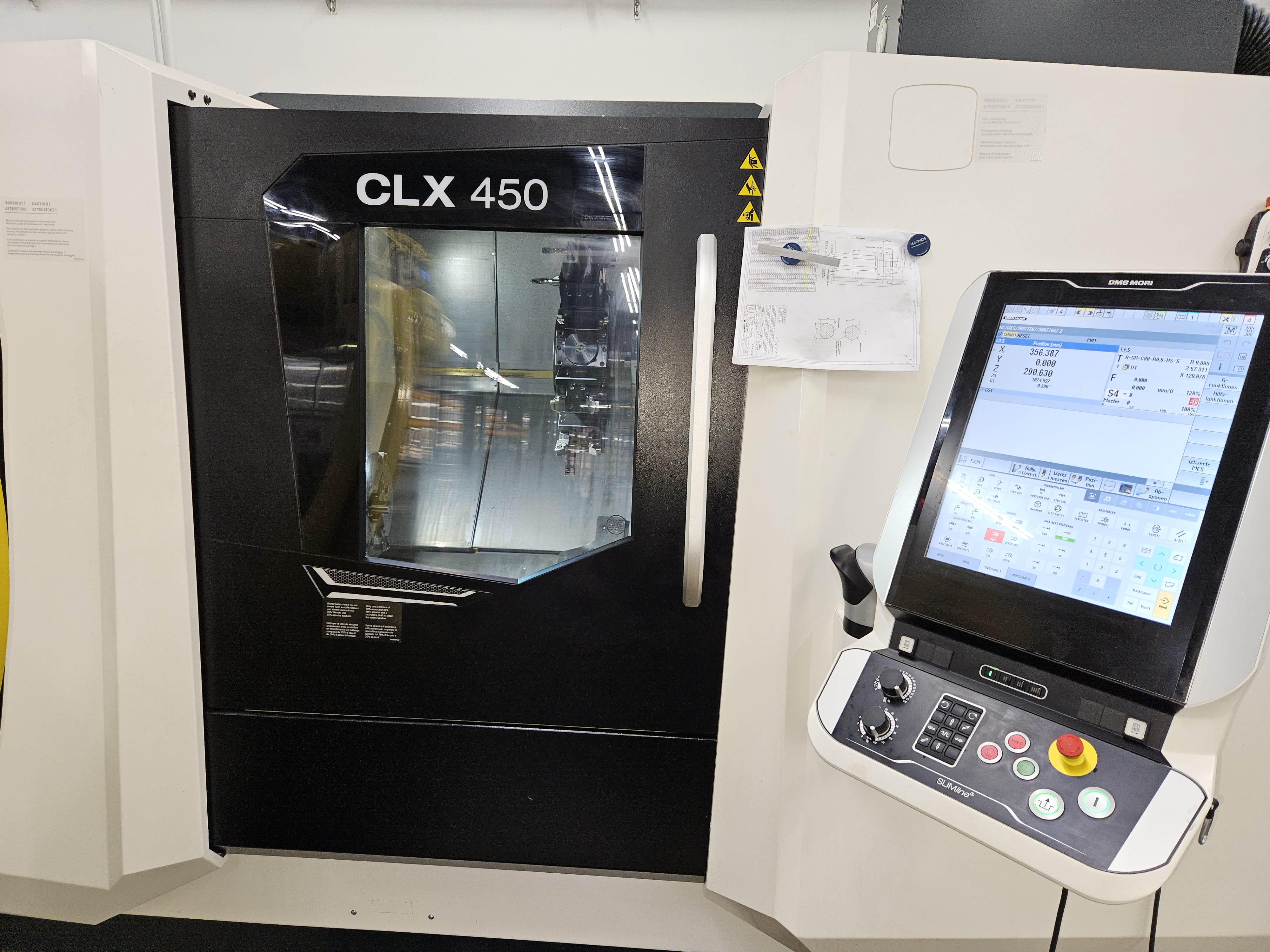 CLX450 mit 12-fach Revolver und Gegenspindel