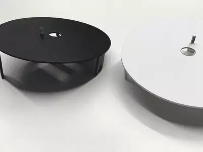 Ronde Punktgeschweißt; Pulverbeschichtet