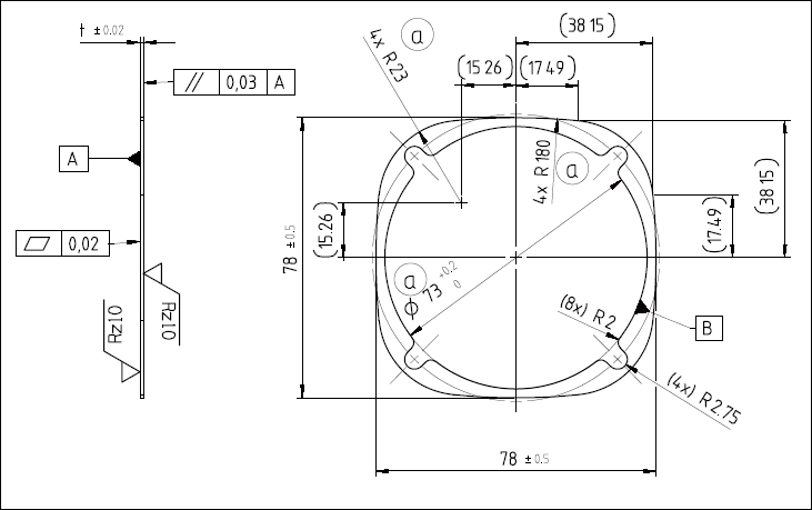 Flansch Distanzring