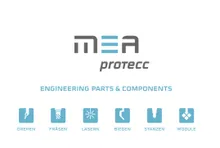 MEA-proTecc GmbH Engineering parts + components Logo