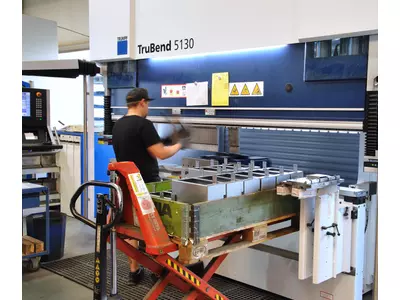TrumaBend 5130 flexibles Abkanten von Standard- und Serienteilen bis 3 m Länge mit hoher Wiederholgenauigkeit