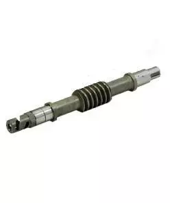 Welle mit Verzahnung und Rändelung