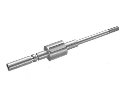 Welle mit Verzahnung und Rändelung