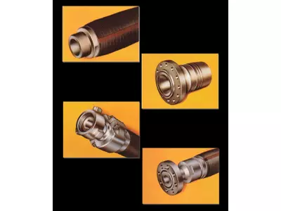 PRODUCTION THREADED FLANGED RUBBER HOSES