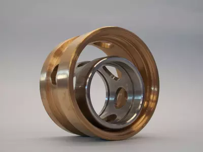 Bronze and stainless steel parts
