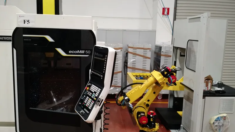 Isola robotizzata su DMG MORI