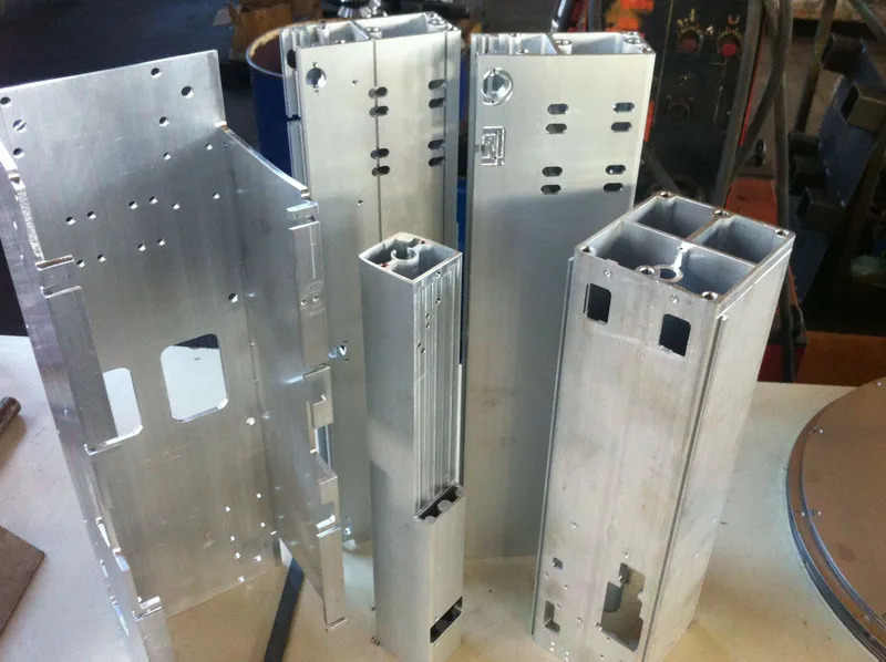 Machining of extruded sections