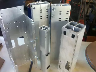 Machining of extruded sections