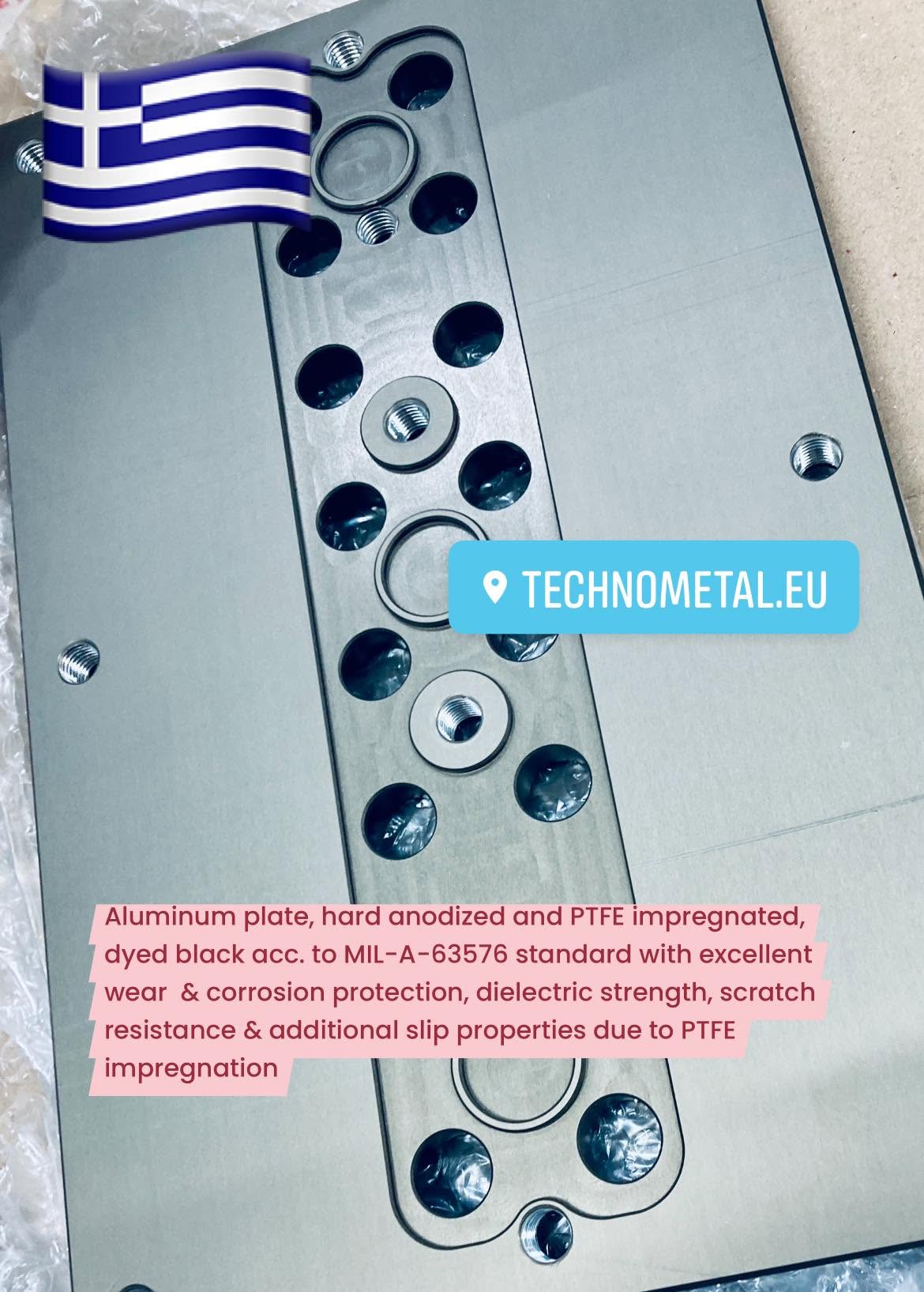 Aluminium parts surface treated