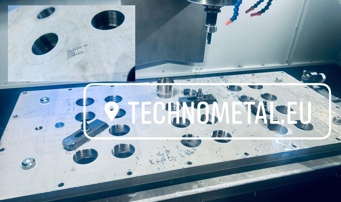 316L plates thread milling ports