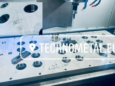 316L plates thread milling ports