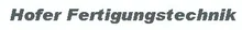 Hofer Fertigungstechnik Logo