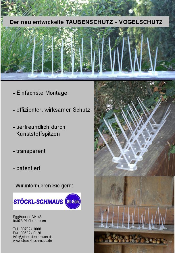 Vogelabwehr - Taubenschutz
