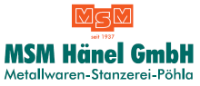 MSM Hänel GmbH<br>Metallwaren-Stanzerei Logo