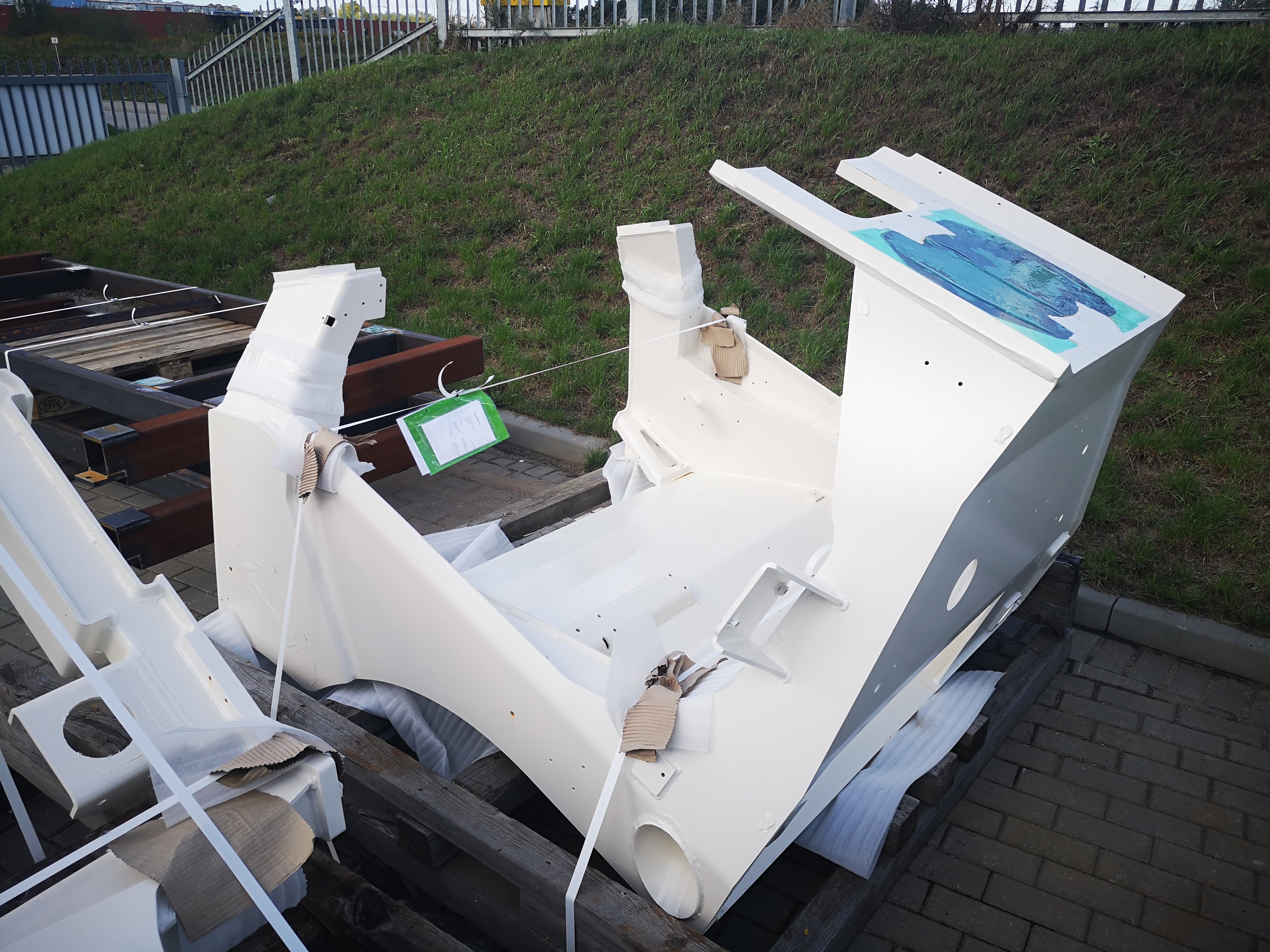 Road roller frame