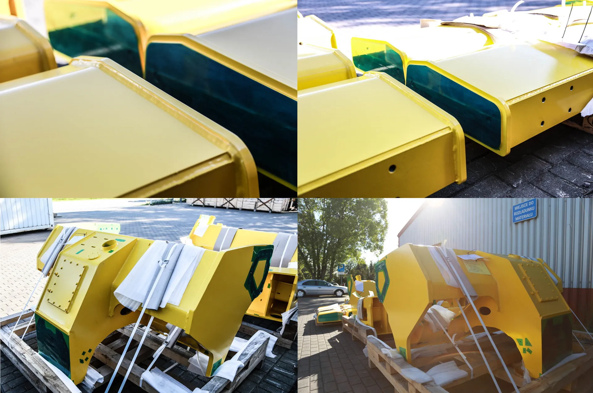 Dynapac's road roller frames and cross beams