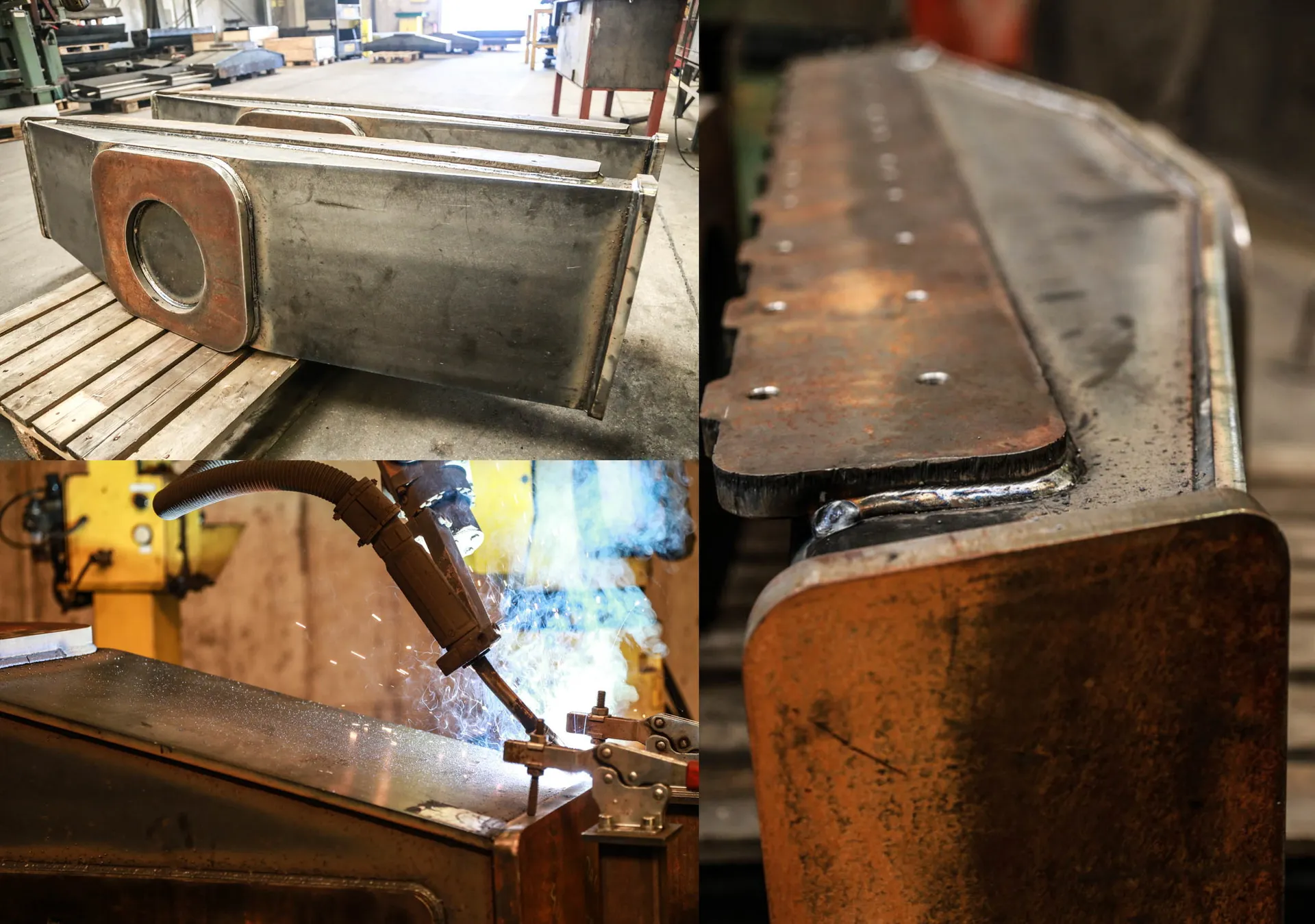 Dynapac's road roller cross beam robot welding