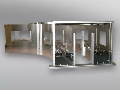 Gehäuse einer PET-Flaschentransportanlage