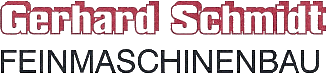 Gerhard Schmidt<br><br>Feinmaschinenbau Logo