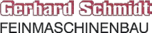 Gerhard Schmidt<br><br>Feinmaschinenbau Logo