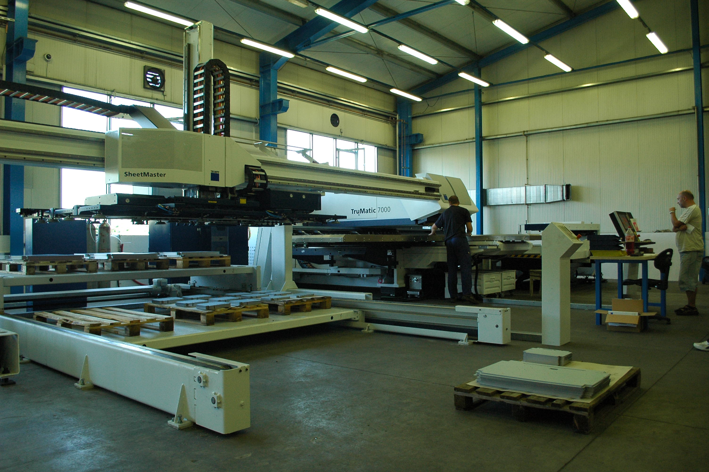 Combinated laser-punching machine