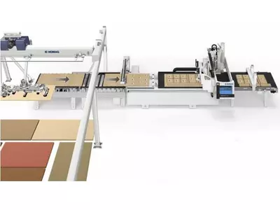 Homag 5 Achsfräsanlage-/ Vollautomatik