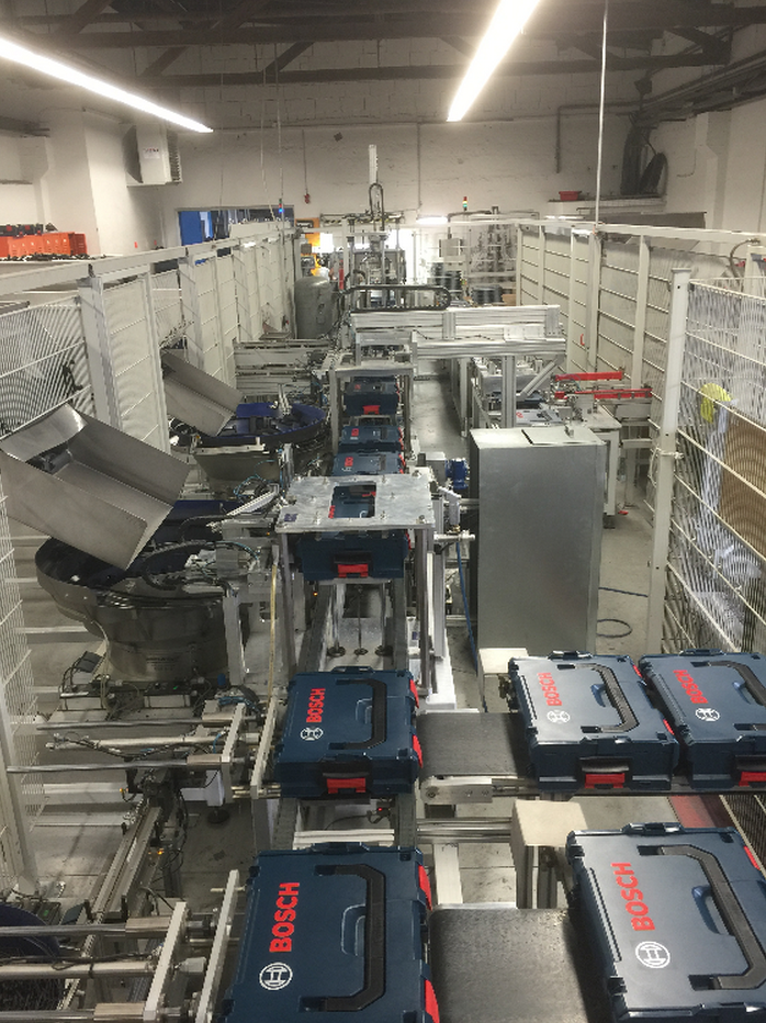 automatisierte Koffermontage