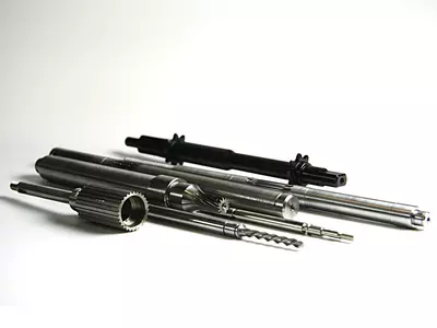 Langdrehteile mit Verzahnung