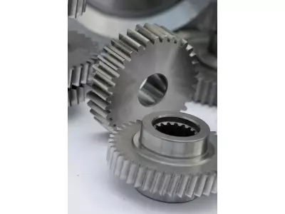 Grinded and broached gear