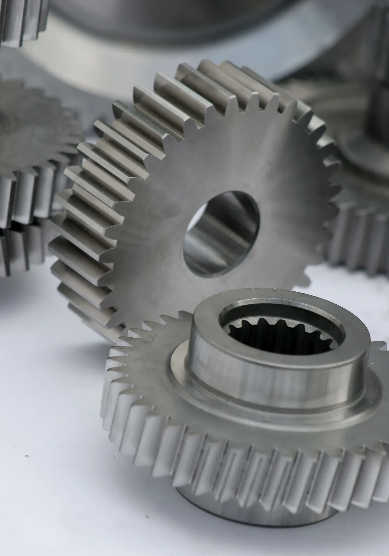 Grinded and broached gear