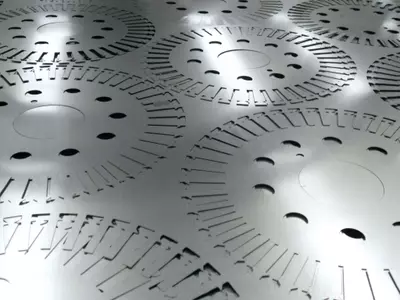 Laser cutting of laminations