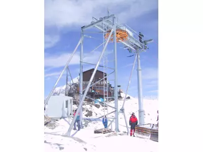 Umlenkstation Skilift