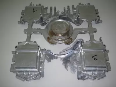 Aludruckgussform 4fach