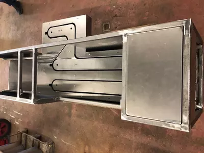 Gestellrahmen mit 1,5mm Füllblechen